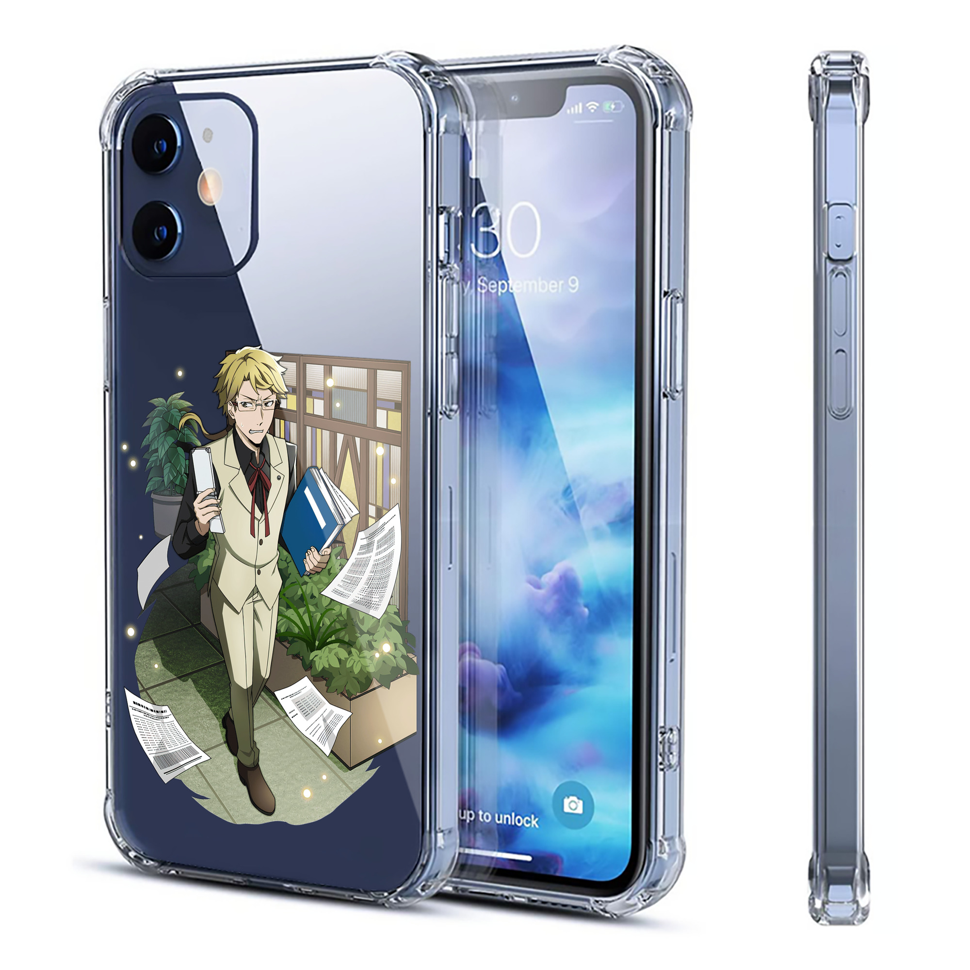 （画像用） 文豪ストレイドッグス Bungo Stray Dogs 【iPhone 12シリーズ対応】透明スマホケース（クリアソフトケース）